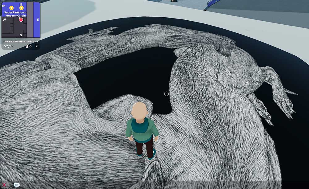 decentraland metaverse art show Arlette Ess