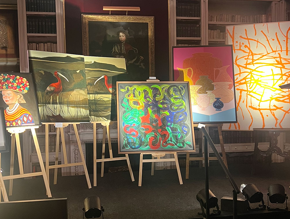 Charity auction at St Giles House. Dorset for DrugScience