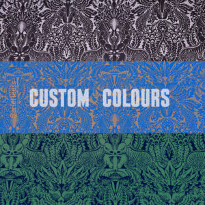 'Flowers of Earthly Delights II' wallpaper - custom colours