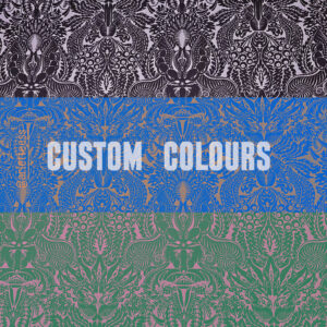 'Flowers of Earthly Delights II' wallpaper - custom colours